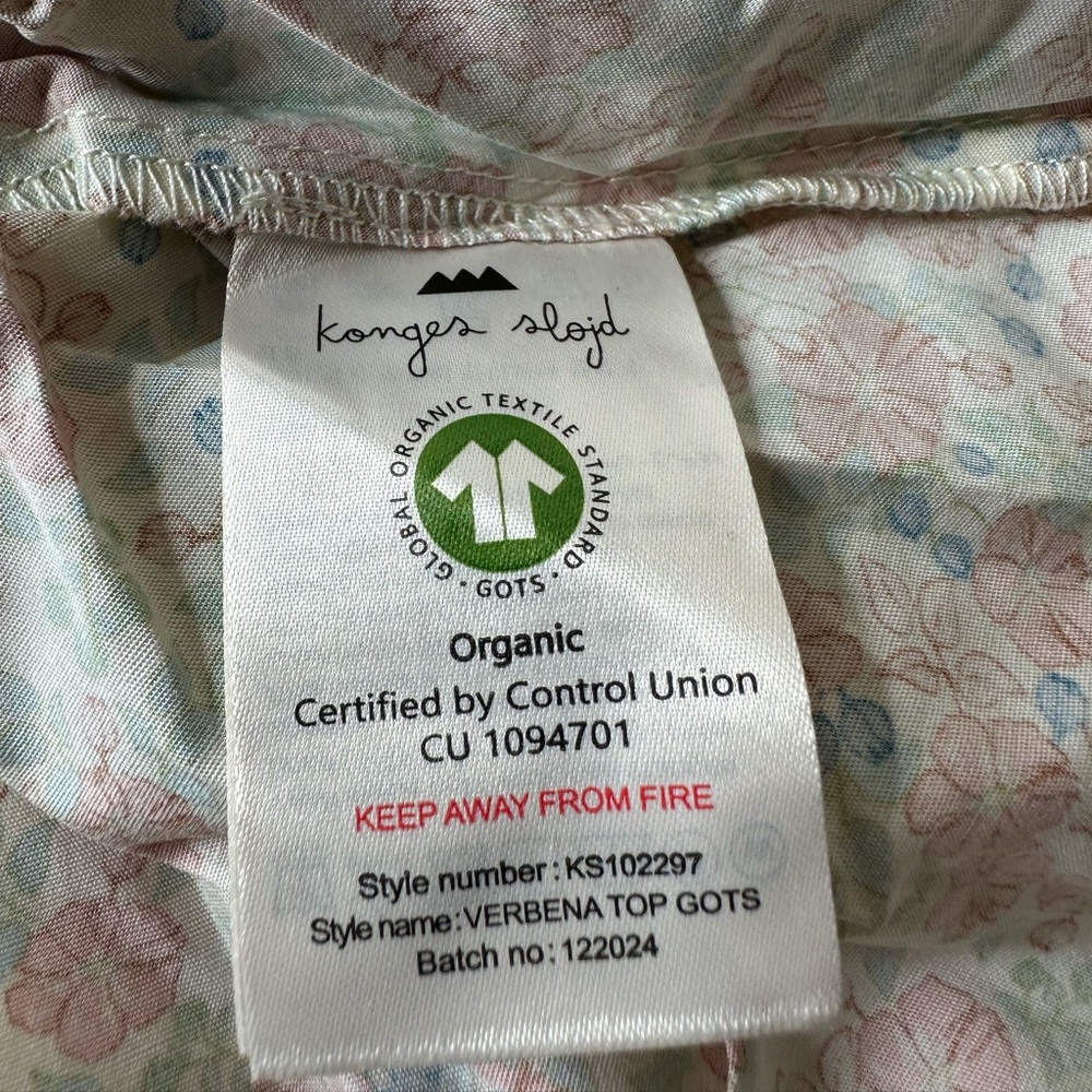 Floral Ruffle Sleeve Kids Blouse - Picture 6 of 6